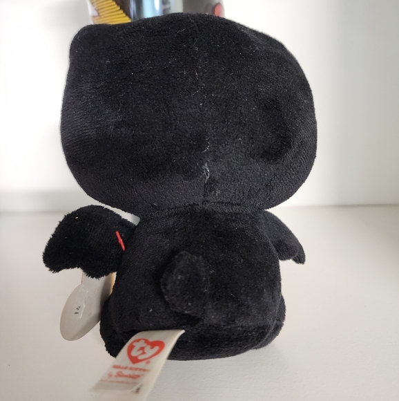 Sanrio Hello Kitty with Bat Wings Black Orange Plush - Picture 2 of 3